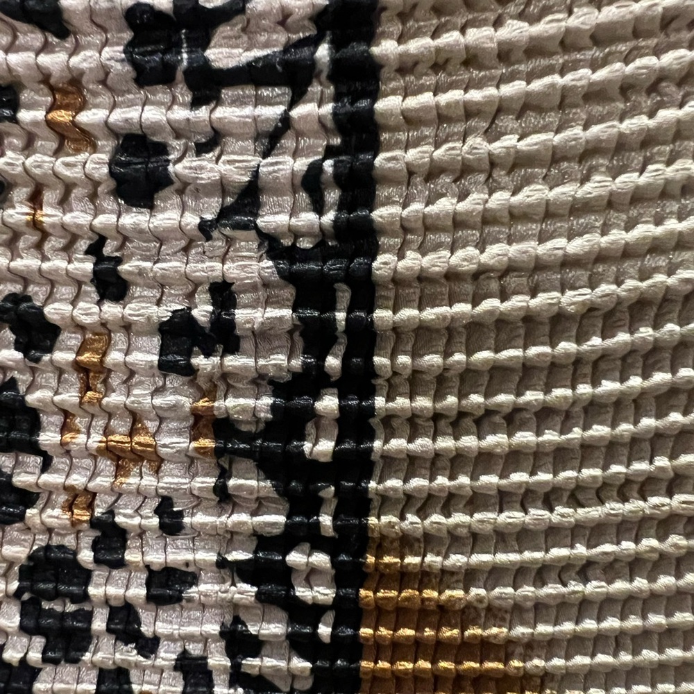 Milano High Round Collar Sleeveless Ribbed Top Mixed Patchwork Animal 🐆 Print - Picture 12 of 13